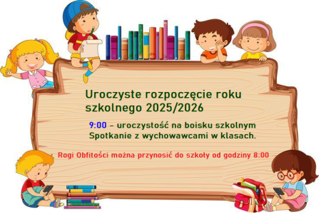 Rozpoczęcie roku szkolnego 2025/2026